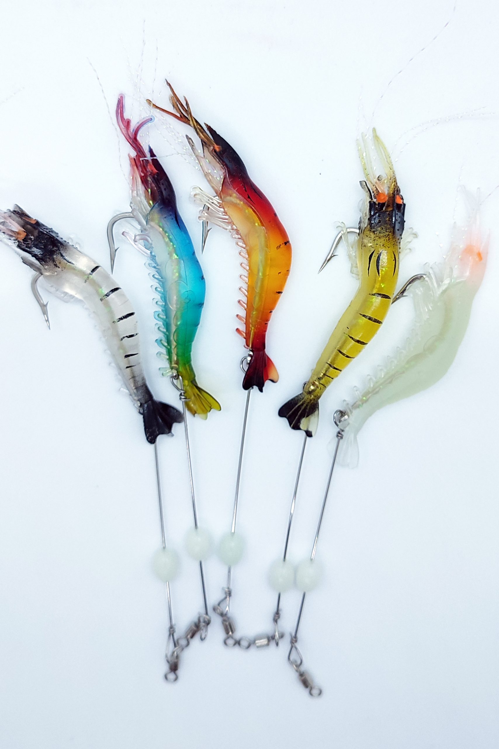 Balıkları Cezbeden Gerçekçi Silikon  Karidesler – 5 Renk