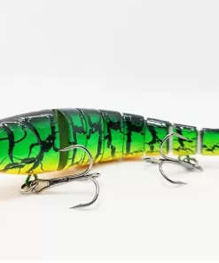 Yeşil Kıvrak Bölmeli- Gerçekci Yüzen Aksiyonlu Sahte Balık