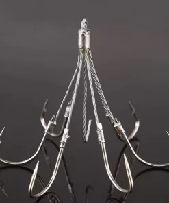6 Lı Çelik Telli Zoka İğnesi - Ahtapot Balık Kancası - İğnesi