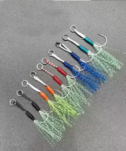 3 Adet - Asist İğnesi - Simli Asist İğnesi - Kancası - Jig, Yapay Balık Asist İğnesi