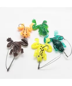 5’li Silikon Kurbağa Yapay Yem – 5 cm Su Üstü Balıkçılık Luresi (Turna, Yayın, Levrek İçin)