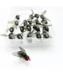 20’li Kutu Sinek Silikon Yem Seti – Mikro Böcek Formlu Suni Yem | Hassas Av için Ultra Gerçekçi