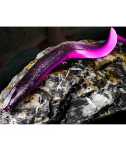 3’lü Paket – 20 gr 25 cm Kuyruk Efektli Dönen Silikon Yem | Mor Avcı