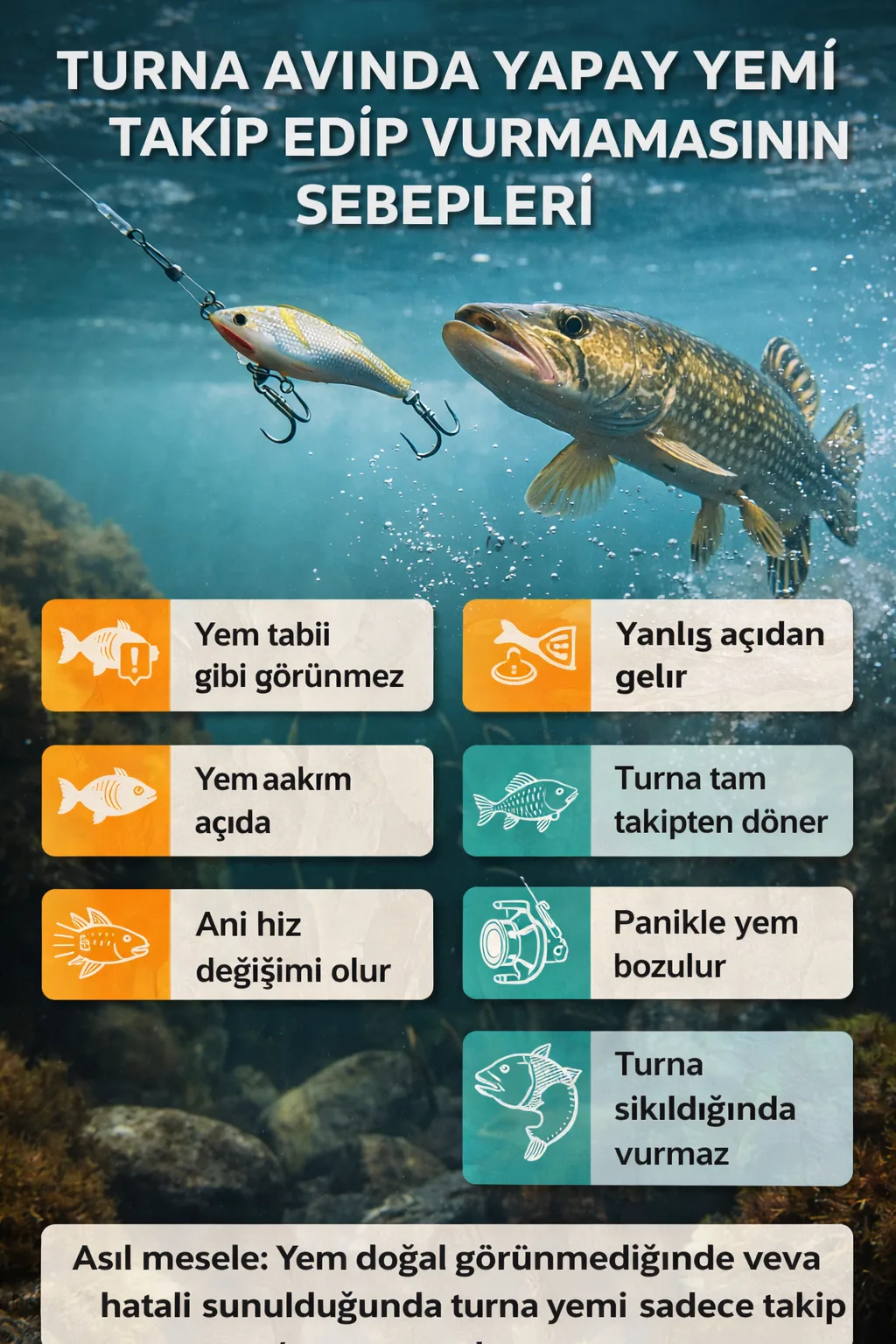 Turna Turna Avında Yapay Yemi Takip Edip Vurmamasının Sebepleri - Megsaydin ...