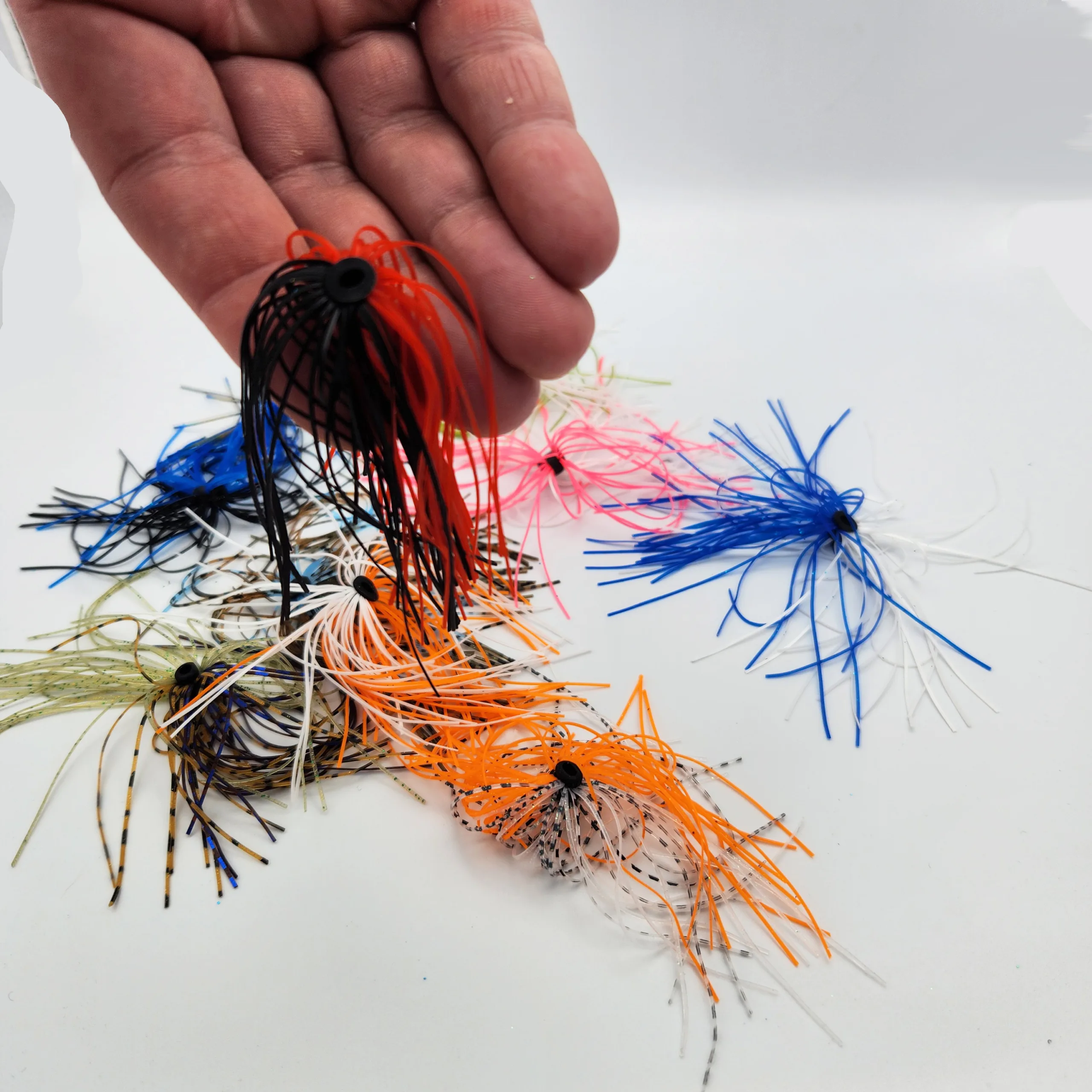 Tai Rubber Silikon Etek 10 Adet - Inchiku, Tai Rubber ve Slow Jig Yemleri İçin Yedek Silikon Skirt - Görsel 4