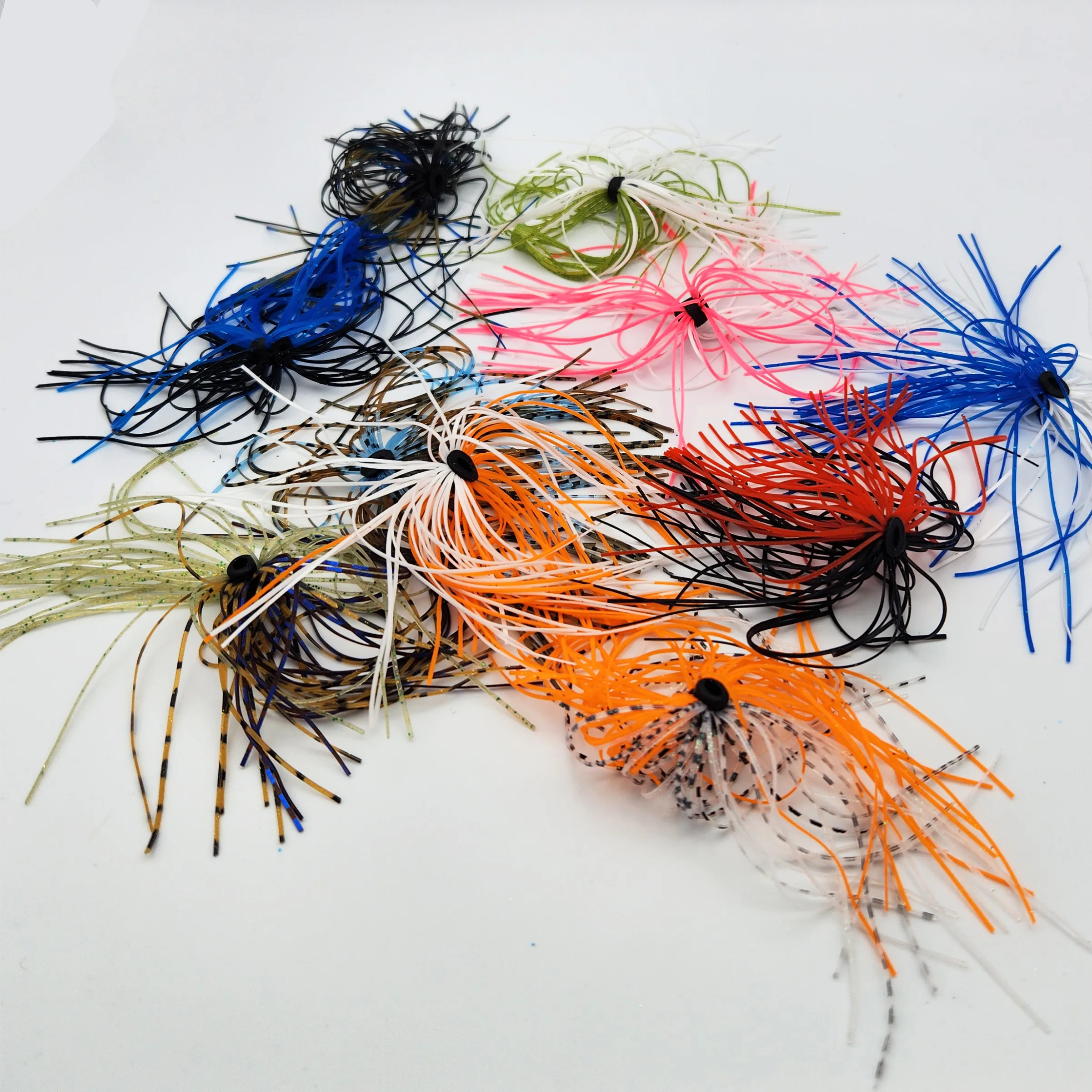 Tai Rubber Silikon Etek 10 Adet - Inchiku, Tai Rubber ve Slow Jig Yemleri İçin Yedek Silikon Skirt - Görsel 5