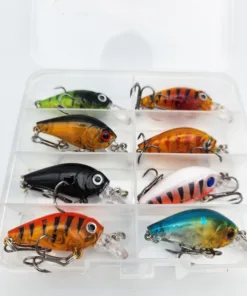 8'li Mini Dalarlı Yapay Balık Yem Seti 4.5 cm 4 Gr – Levrek, Alabalık, Turna ve Tatlı Su Deniz Avı Sahte Yem